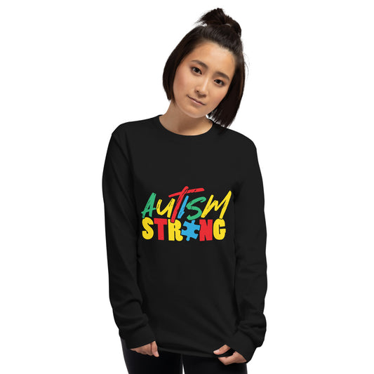 Autism Strong Unisex Long Sleeve Adult Shirt