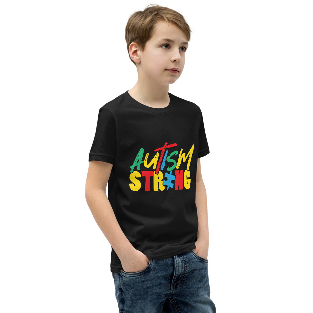 <transcy>Autism Strong Camiseta unisex para jóvenes</transcy>