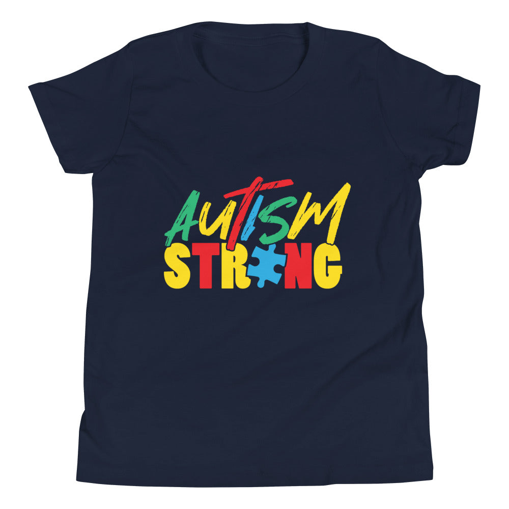 <transcy>Autism Strong Camiseta unisex para jóvenes</transcy>