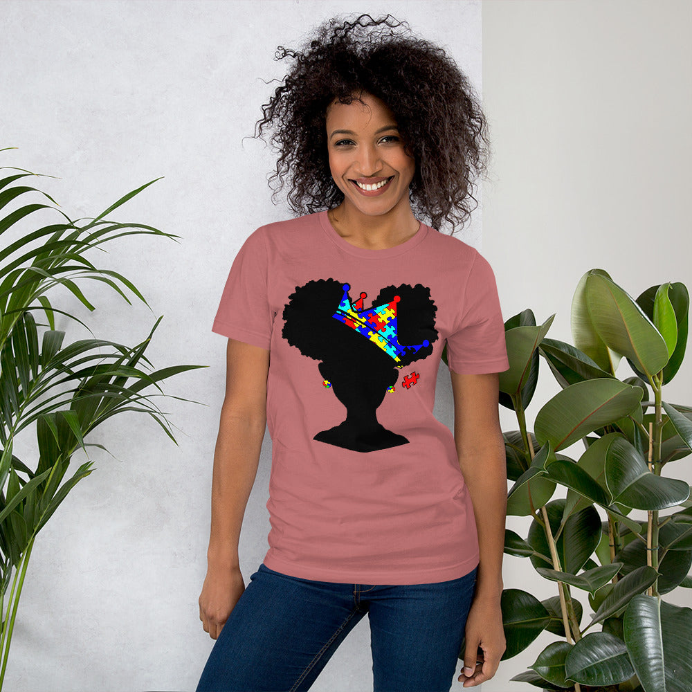 Autism Queen Short-Sleeve Unisex T-Shirt - mibehavior